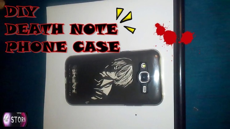DEATH NOTE PHONE CASE. DIY