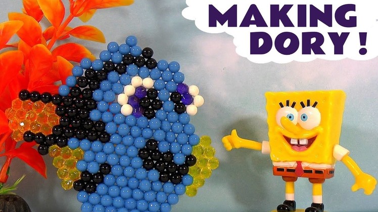 Disney Pixar Finding Dory Aquabeads with Spongebob - DIY making crafts and toys with water TT4U