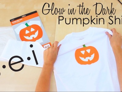 DIY Glow in the Dark Halloween Pumpkin Shirt: SEI Crafts