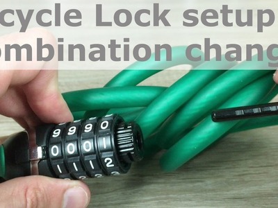DIY How to set & change Bicycle Lock combination + unboxing