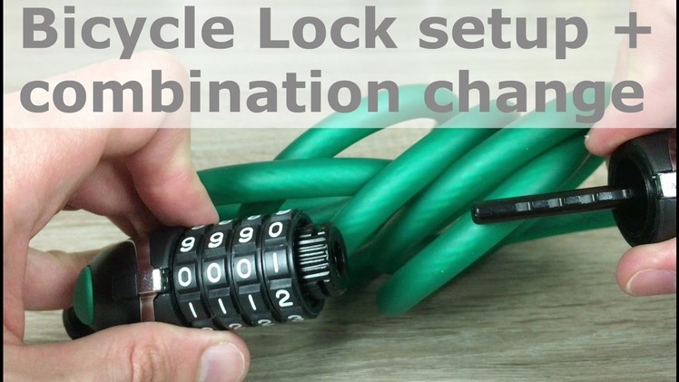 DIY How to set & change Bicycle Lock combination + unboxing