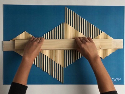 DIY - Making an Aztec Style wooden stick wall art