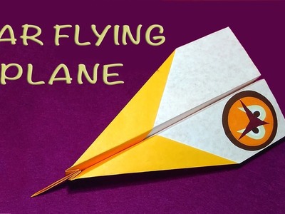 Far flying easy paper plane! Enjoy!