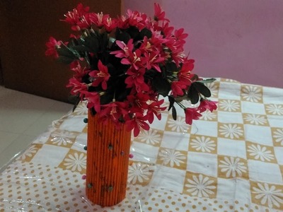 Flower pot using waste news paper only