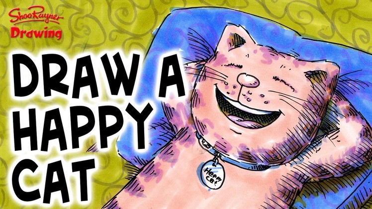 How to Draw a Happy Cat - Scrwlrbox opening & #Scrwlrchallenge