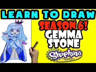 How To Draw Shoppies Shopkins: Gemma Stone, Step By Step Shoppies Drawing Shopkins