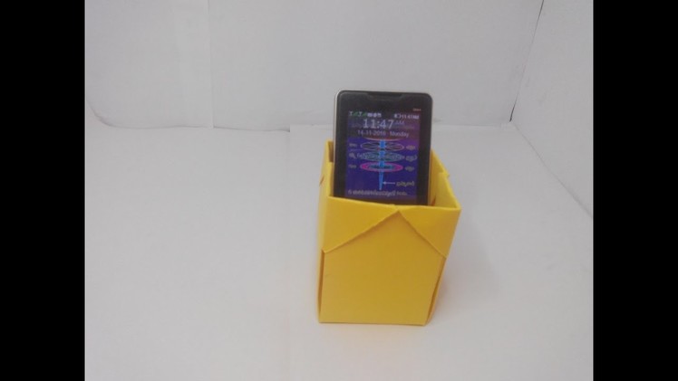 HOW TO MAKE A PHONE HOLDER WITH PAPER