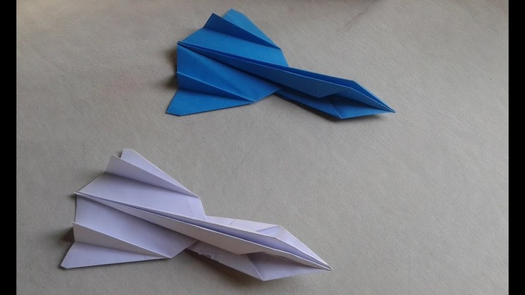 How to make the SR 71 blackbird jet fighter paper airplane