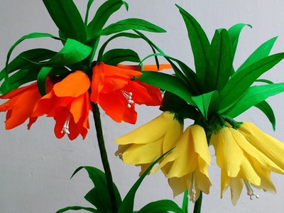 Paper Flowers Fritillaria Imperialis. Crown Imperial flower # 89
