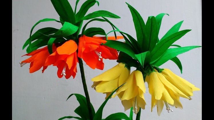 Paper Flowers Fritillaria Imperialis. Crown Imperial flower # 89