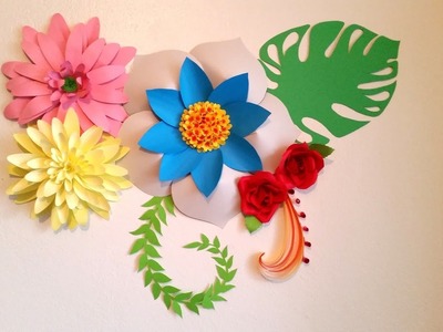 Paper flowers : Paper flowers for backdrop decoration - Wedding decoration