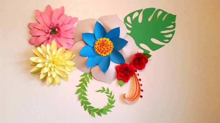Paper flowers : Paper flowers for backdrop decoration - Wedding decoration