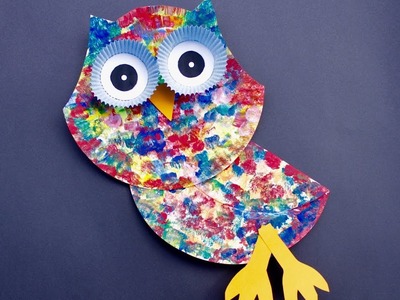 Paper Plate Owl (Stop Motion)