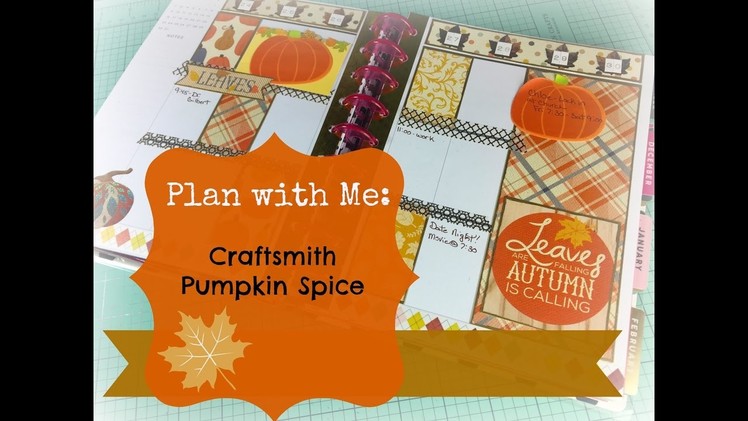 Plan with Me: Happy planner October 24th-30th Pumpkin Spice Paper Collection