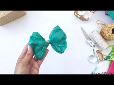 Quick and Easy Tissue Paper Bow