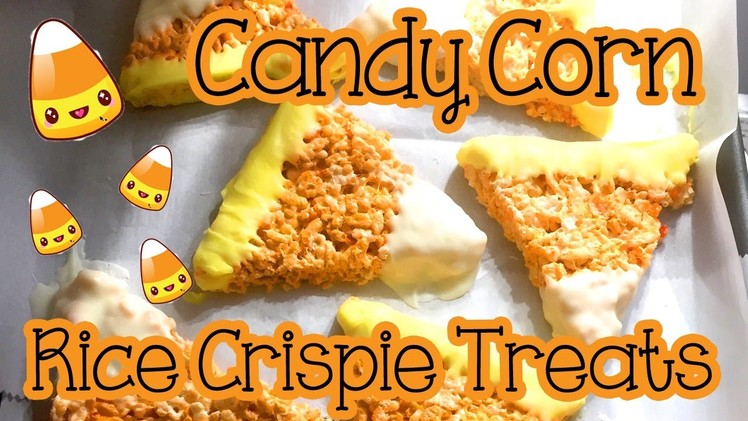 DIY Candy Corn Rice Crispie Treats