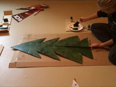 DIY: cardboard christmas tree