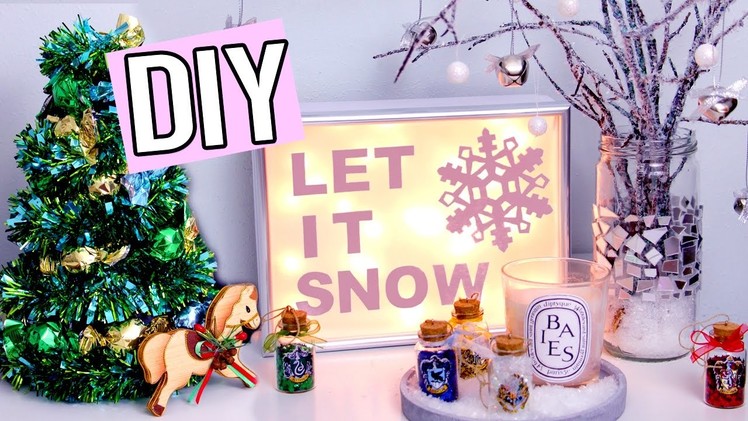 DIY Christmas Decorations! Light up sign, Edible Tree & more! Cute Holiday & Winter projects!