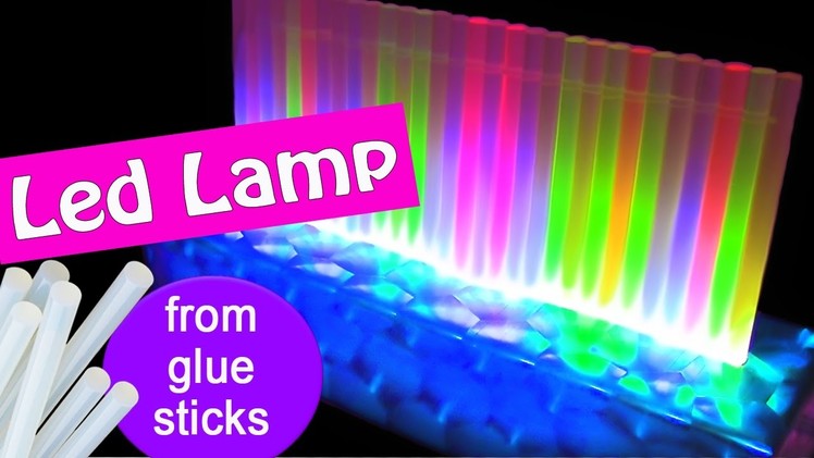 DIY crafts: LED LAMP from glue sticks - Innova Crafts