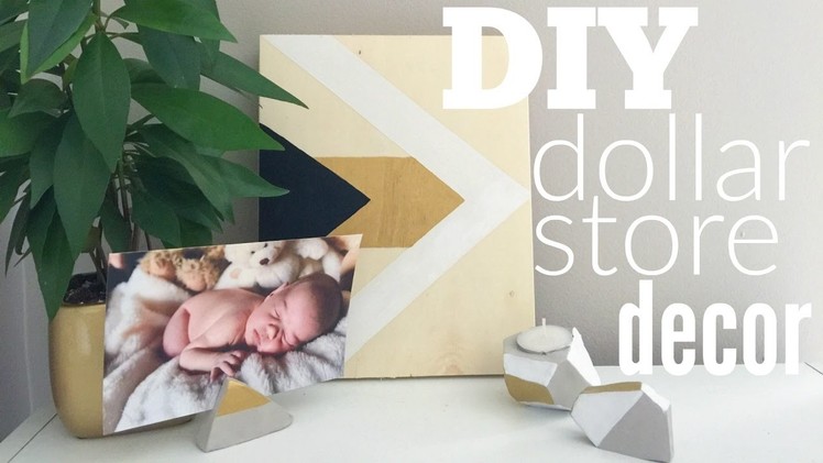 DIY Dollar Store Decor | Wall Art & Clay Picture.Candle Holders