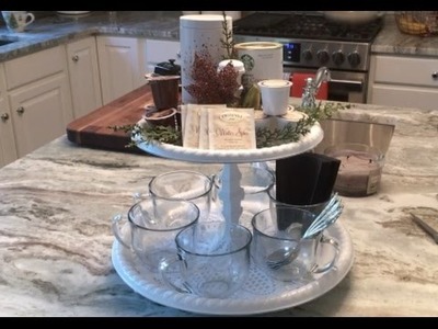 DIY Dollar Tree Holiday Beverage Stand How-to