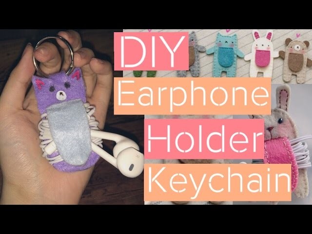 DIY Earphone Holder Keychain