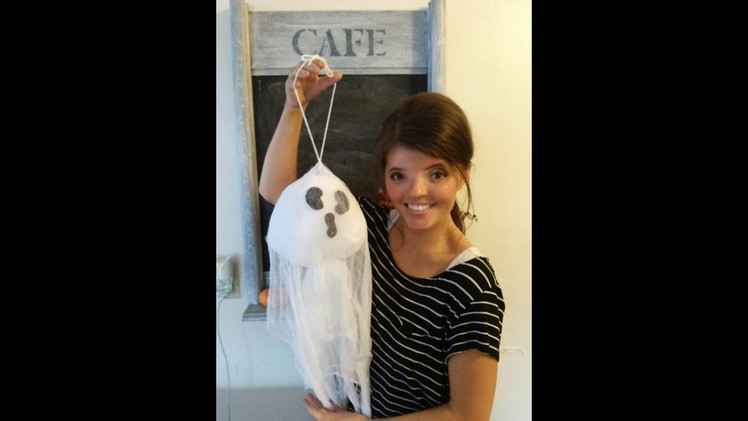 DIY Hanging Ghost Halloween Decor