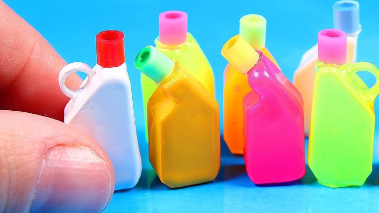 DIY Miniature Detergent Bottles