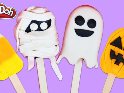 DIY Play Doh Popsicles! How to Make Halloween Themed Sweet Treats