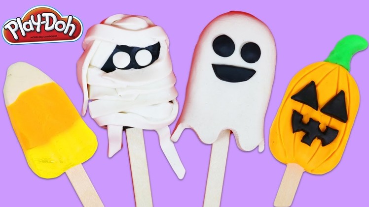 DIY Play Doh Popsicles! How to Make Halloween Themed Sweet Treats