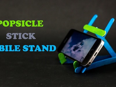 Diy Projects Popsicle Sticks Mobile Stand