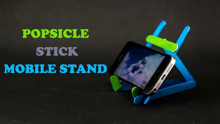 Diy Projects Popsicle Sticks Mobile Stand