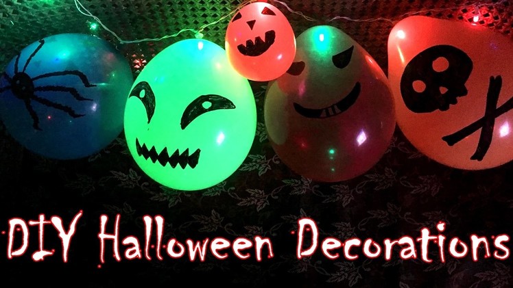 DIY: Spooky String Lights Balloons | Halloween Decorations | Last Minute Life Hack