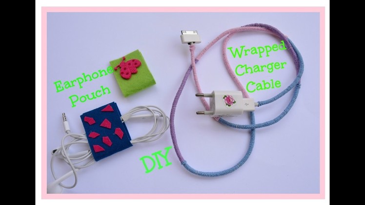 DIY Wrapped Charger Cable & Earphone Pouch.Holder