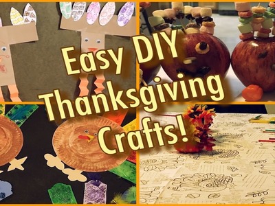EASY DIY Thanksgiving Crafts for kids