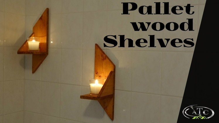 Easy pallet wood shelves for your bathroom. How to. DIY