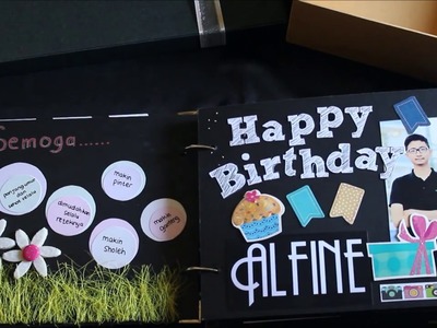 Happy Birthday Alfine (DIY Scrapbook)