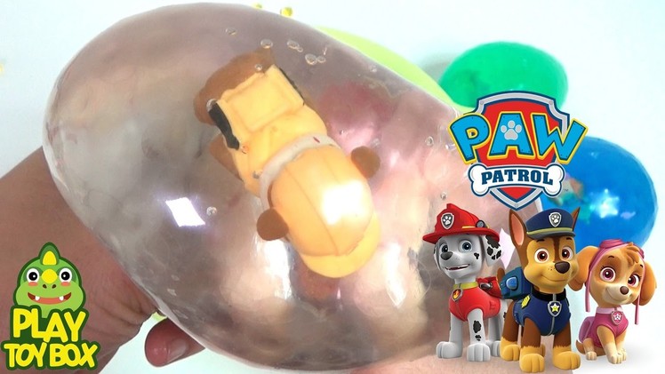 Learning Colors Paw Patrol StressBall Balloon Orbeez DIY Surprise Eggs Toys