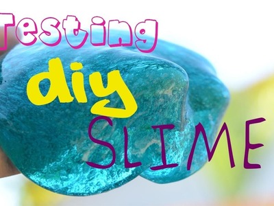 Testing DIY Slime | without borax, cornstarch, and glue | Msreagantv