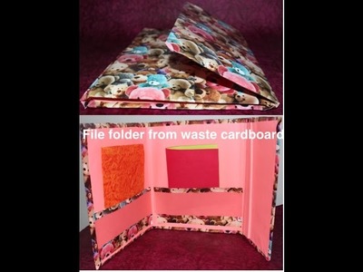 Upcycling cardboard  - DIY file folder from waste cardboard