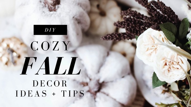 DIY Fall Decor! Make Your House Cozy! Anthropologie Inspired! | Collab with Rachel Metz