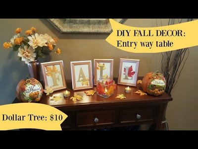 DIY: Fall Home Decor from DOLLAR TREE