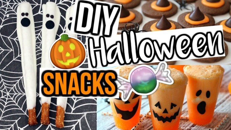 DIY HALLOWEEN PARTY SNACKS! | Throw a Last Minute Halloween Party