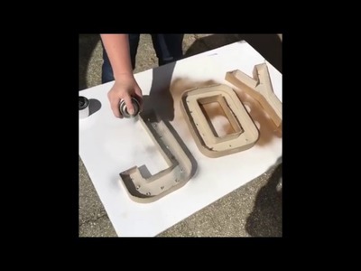 DIY Metal Salvage Marquee Letters