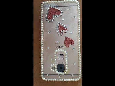 DIY phone cover Decoration with pearls