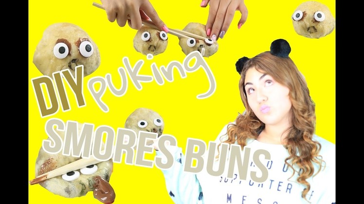 DIY puking smores buns | easy way to make culster buns look-alike