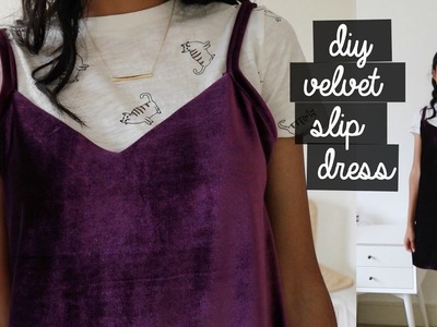 DIY Velvet Slip Dress