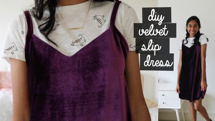 DIY Velvet Slip Dress