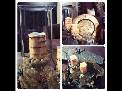 Dollar Tree DIY Birch Bark Candles.Pottery Barn Inspired