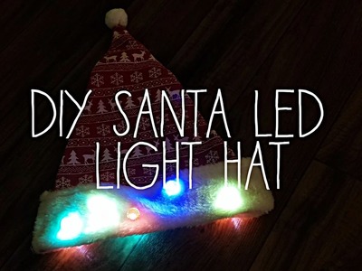 Dollar Tree DIY Santa Led Light Up Hat $2.00